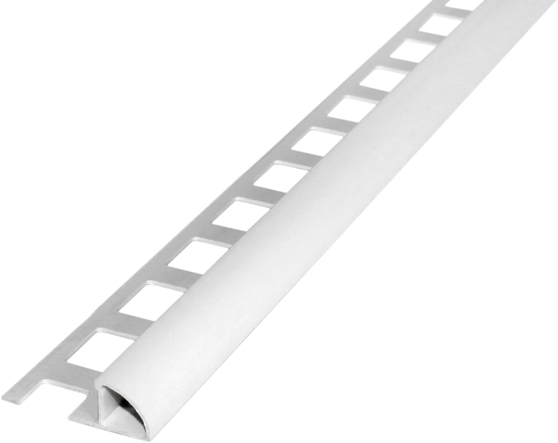 TEGEL EXPERT 24 kwartcirkelprofiel RONDI ROG PVC wit 6mm 300cm