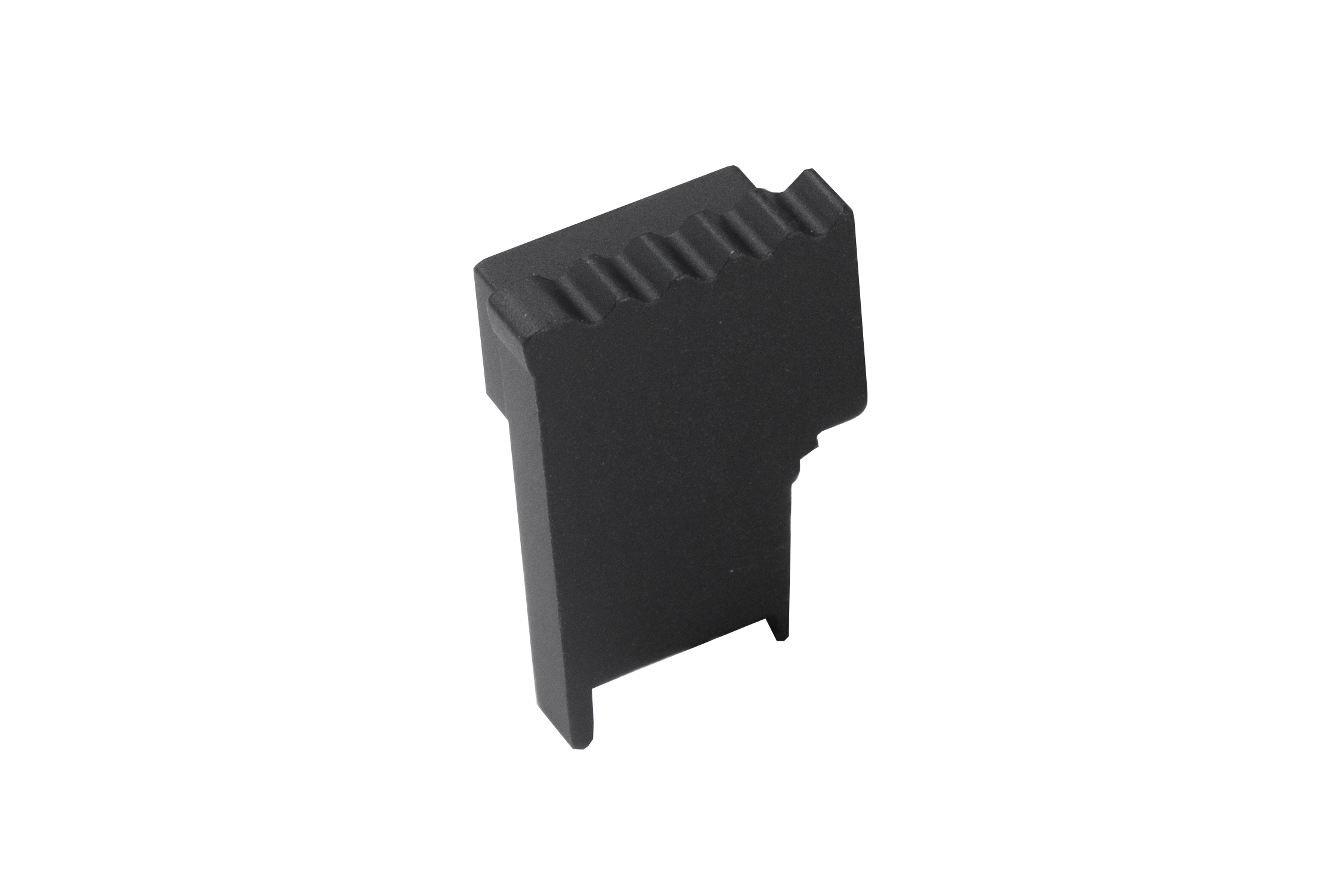 Endkappe Endkappe rechts SQUARESTEP LED Aluminium pulverbeschichtet schwarz RAL 9011 11mm