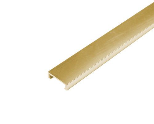 DURAL Listelliprofil DURALIS Aluminium hochglanzeloxiert gold 8mm 250cm