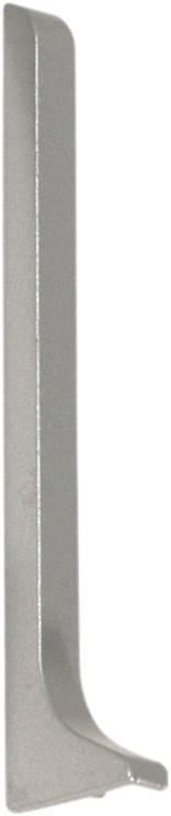 DURAL end cap left CONSTRUCT METALL aluminium silver fine grinding 80mm