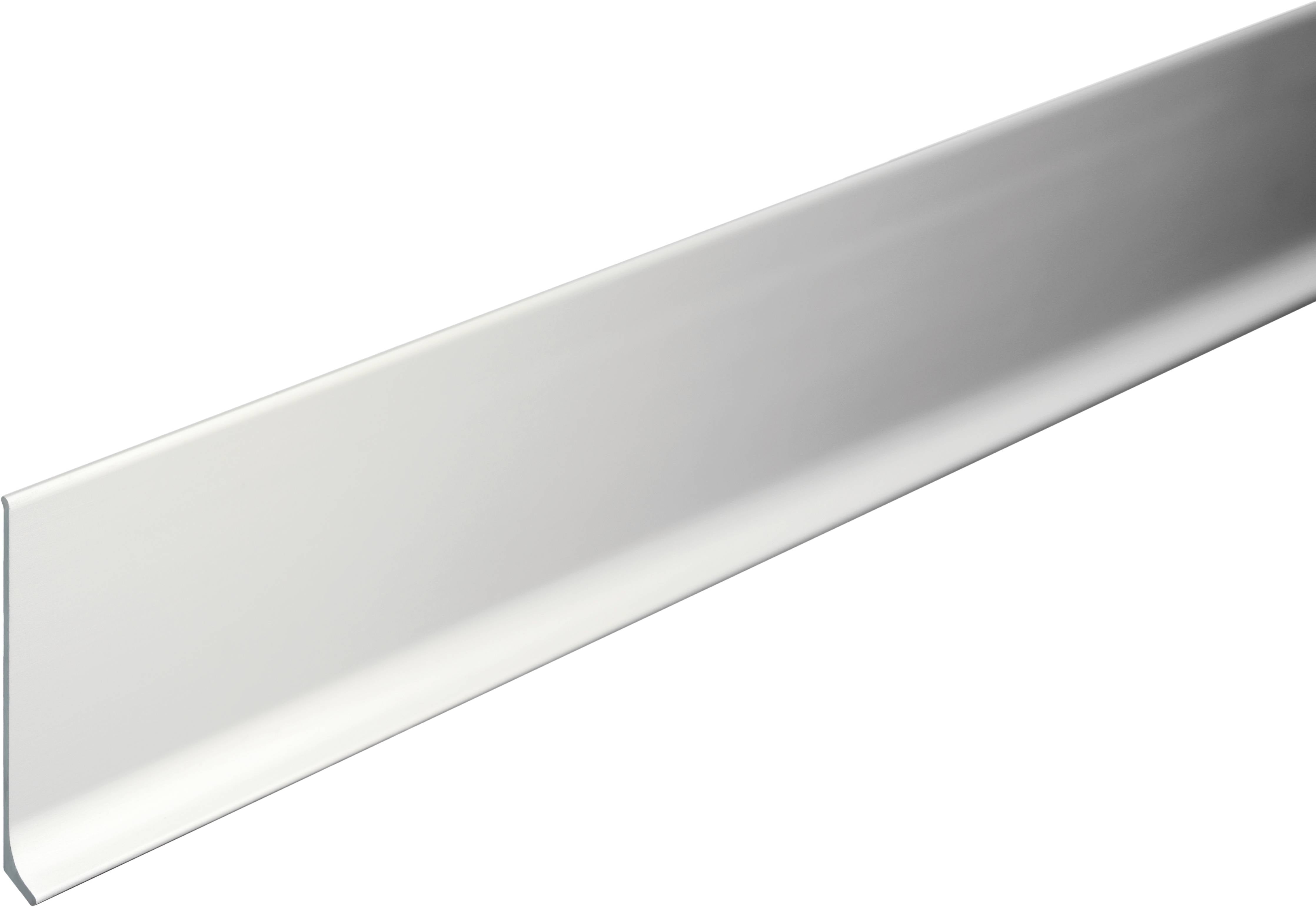 DURAL skirting board CONSTRUCT METALL aluminium anodised silver 100mm 250cm