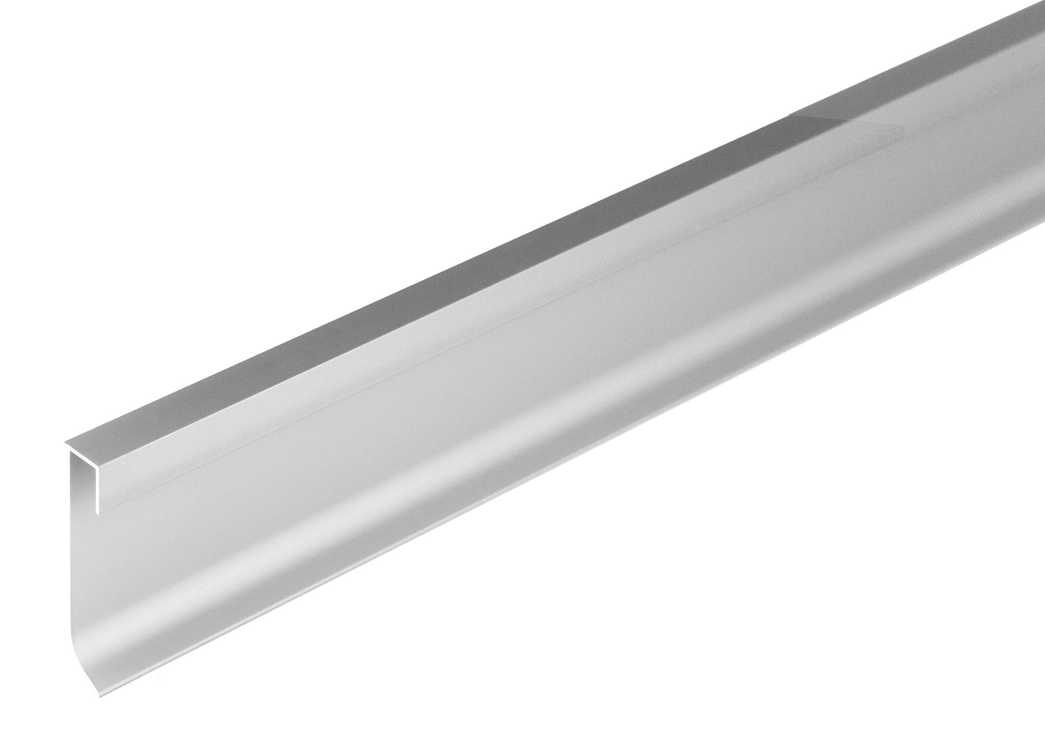 DURAL Illuminated skirting board CONSTRUCT LED aluminium anodised silver 60mm 250cm