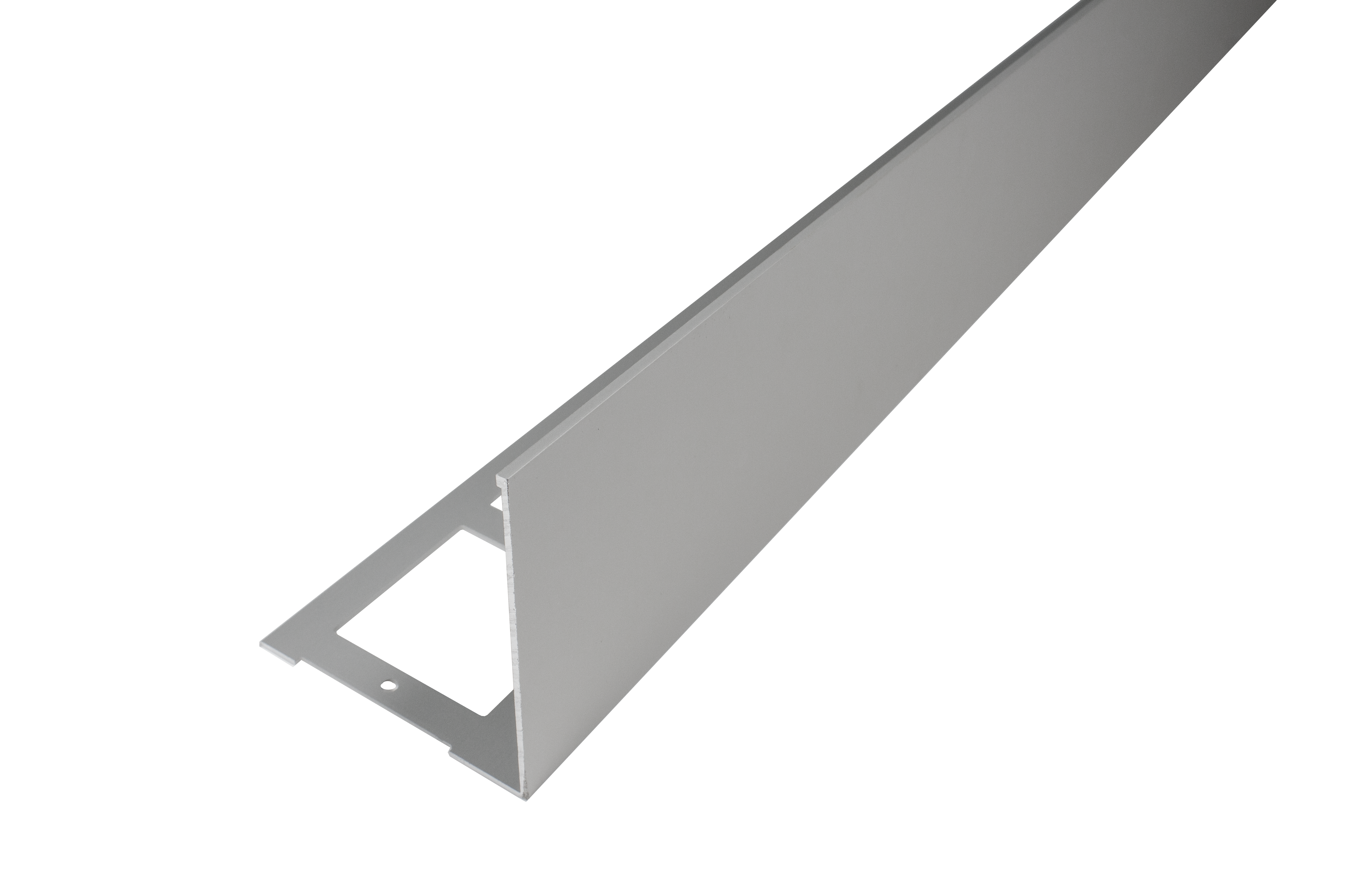 DURAL balcony angle profile DURABAL BW aluminum anodized silver 55mm 300cm