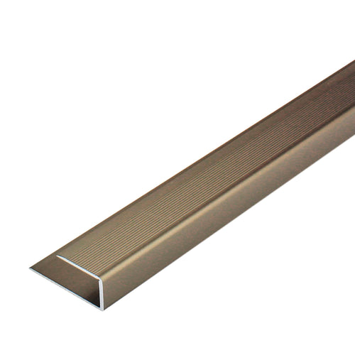 DURAL randprofiel ADAPT aluminium geanodiseerd titanium 14 mm 270 cm