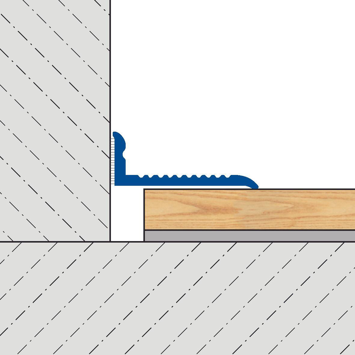 DURAL Abschlussprofil ADAPT VARIO Aluminium eloxiert titan 10mm 270cm