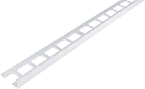 FLIESENEXPERT 24 angle profile CLASSIC aluminium powder-coated white 8mm 300cm