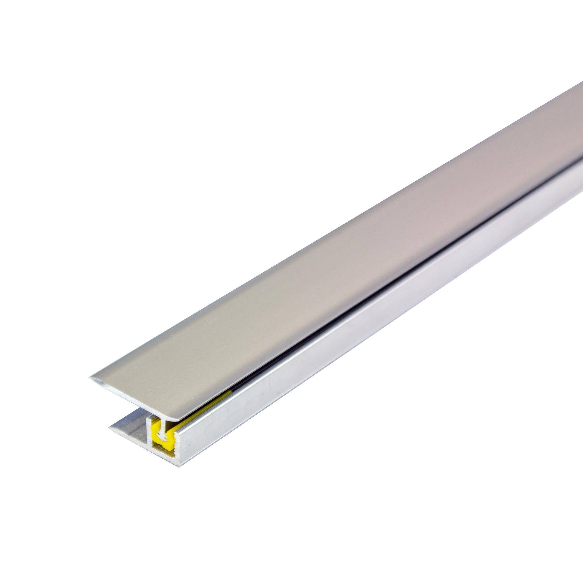 DURAL Wandanschlussprofil CLIPPER BORDER Aluminium eloxiert titan 45457mm 100cm