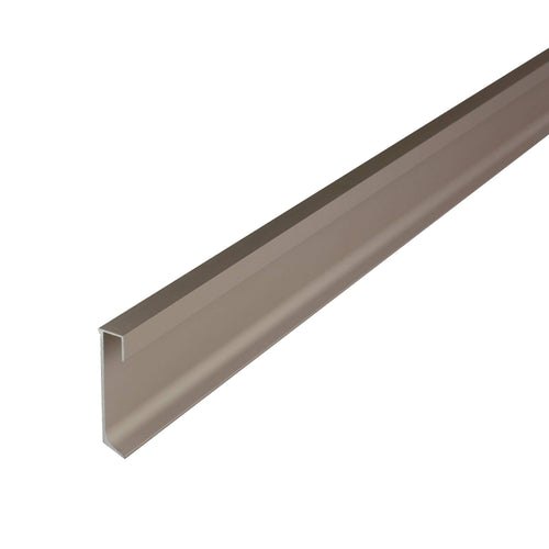 DURAL Beleuchtbare Sockelleiste CONSTRUCT LED Aluminium eloxiert titan 60mm 250cm