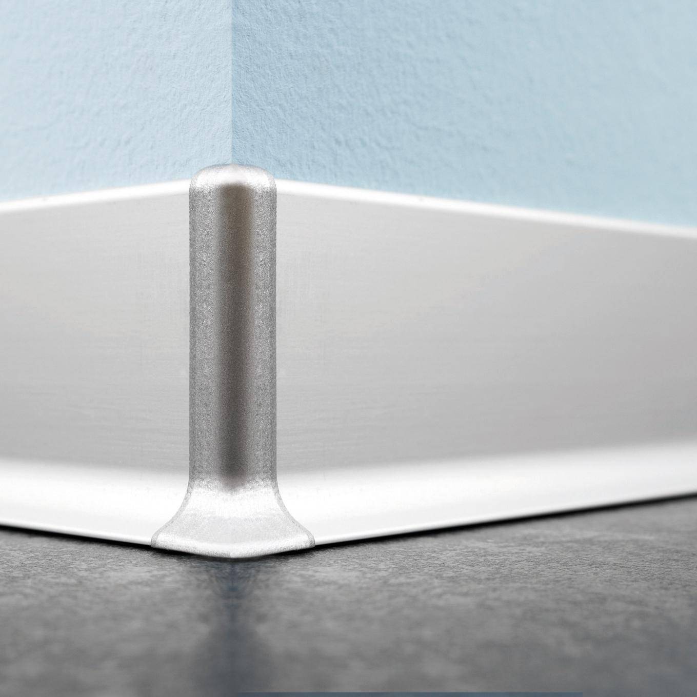 Außenecke CONSTRUCT METALL Aluminium silber Feinschliff 60mm