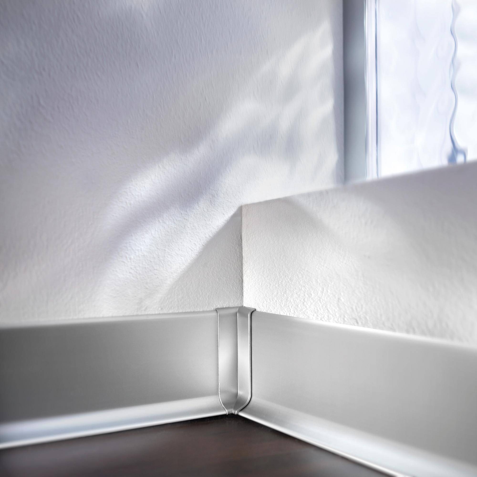 DURAL inside corner CONSTRUCT METALL die-cast metal anodised silver 80mm