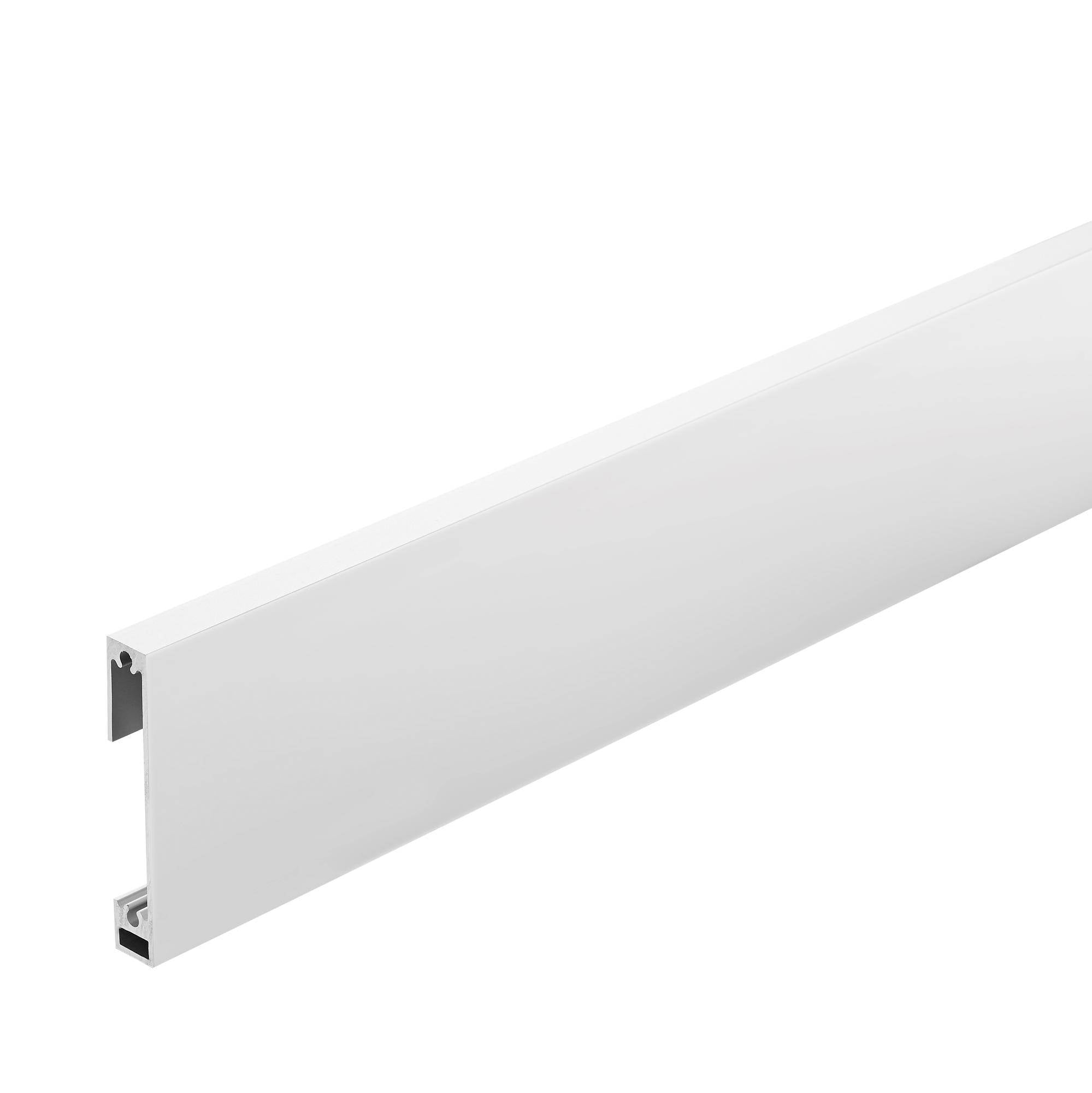 DURAL skirting board CONSTRUCT SQUARE aluminium powder-coated white 250cm