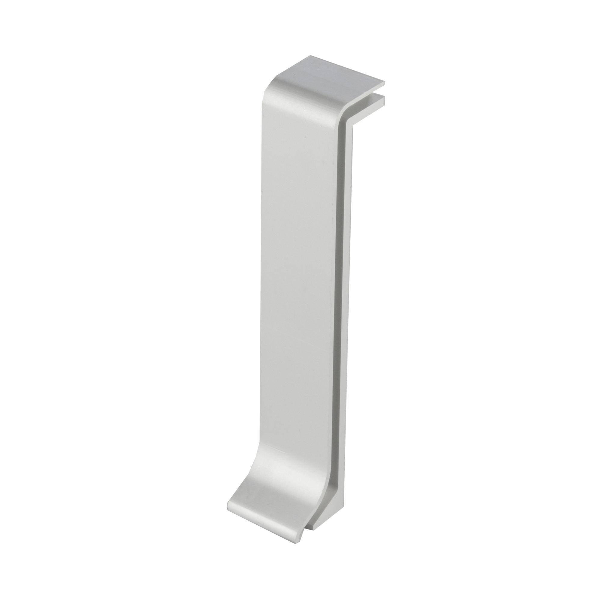 DURAL connector CONSTRUCT RENO aluminium geanodiseerd zilver 80mm