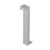 DURAL end cap left CONSTRUCT RENO aluminium anodised silver 80mm