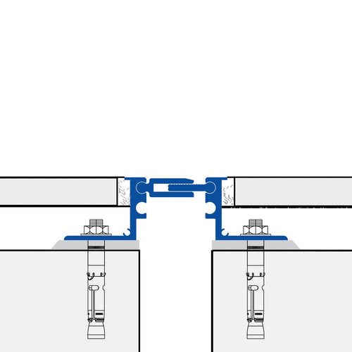 DURAL Dehn- und Bewegungsfugenprofil DURAFLEX GFS Aluminium 80mm 300cm