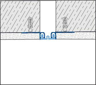 DURAL Dehn- und Bewegungsfugenprofil DURAFLEX WD Aluminium 15mm 300cm