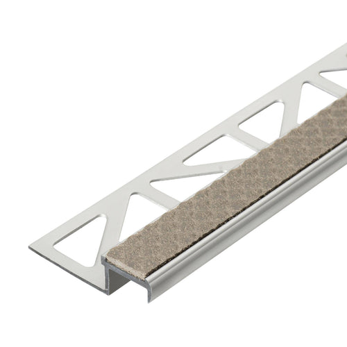 DURAL traptredeprofiel met inzetstuk 13 mm DIAMONDSTEP aluminium geanodiseerd zand 9mm 250cm