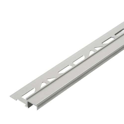 DURAL Treppenstufenprofil für Einlage 13 mm DIAMONDSTEP Aluminium eloxiert silber 9mm 250cm