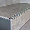 Treppenstufenprofil mit Einlage 13 mm DIAMONDSTEP Edelstahl (V2A/304) mid grey 11mm 250cm