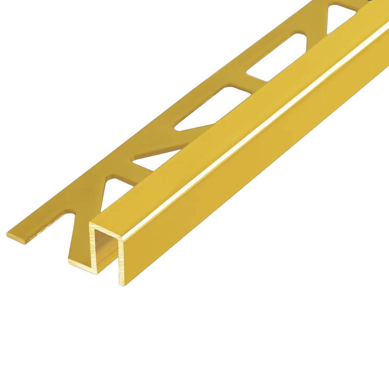 DURAL end profile DURAPLUS brass high gloss with protective film 9mm 250cm