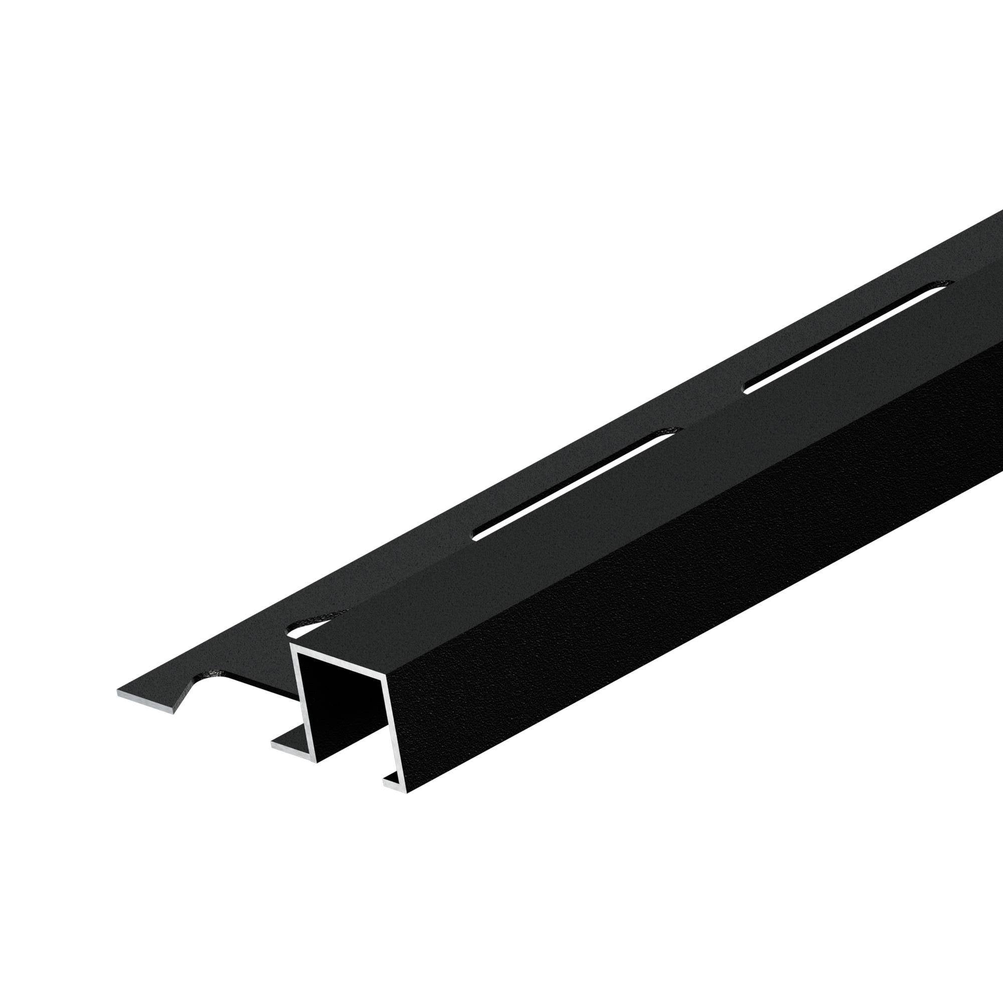 DURAL square profile SQUARELINE aluminium powder-coated black matt 9mm 250cm