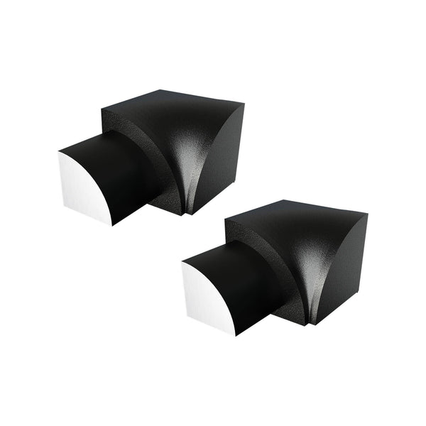 DURAL inside corner DURONDELL die-cast metal powder-coated black matt 10mm