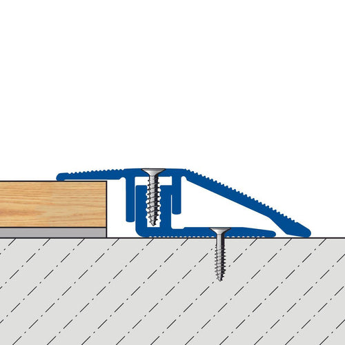 DURAL Anpassungsprofil DUOFLOOR FINISH Aluminium eloxiert titan 6mm 100cm