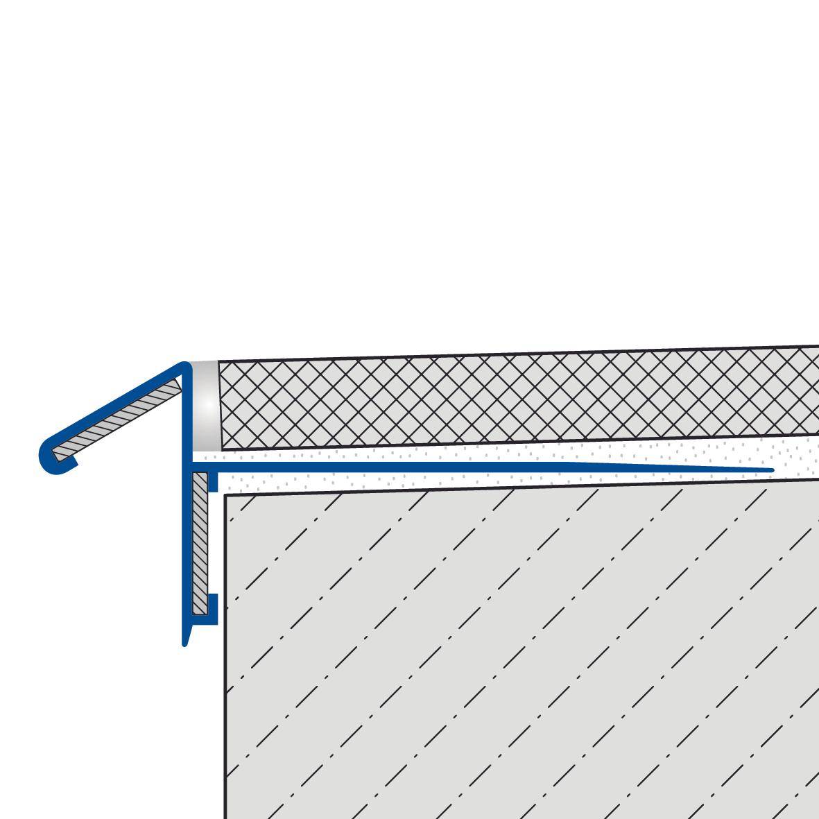 DURAL balkonhoekprofiel ongeboord DURABAL BK aluminium geanodiseerd zilver 9mm 300cm