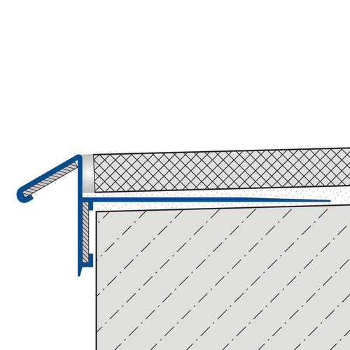 DURAL balkonhoekprofiel ongeboord DURABAL BK aluminium geanodiseerd zilver 13+18mm 300cm