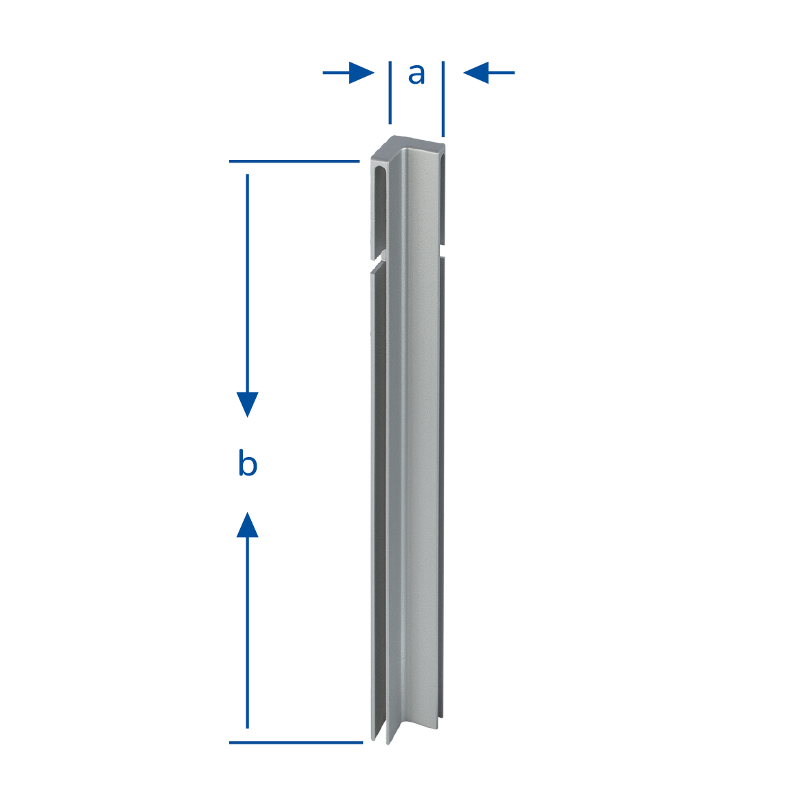 DURAL inside corner DURABAL BO aluminium powder-coated anthracite RAL 7016 120mm 12mm