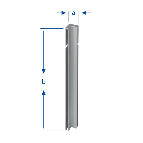DURAL inside corner DURABAL BO aluminium powder-coated anthracite RAL 7016 120mm 12mm