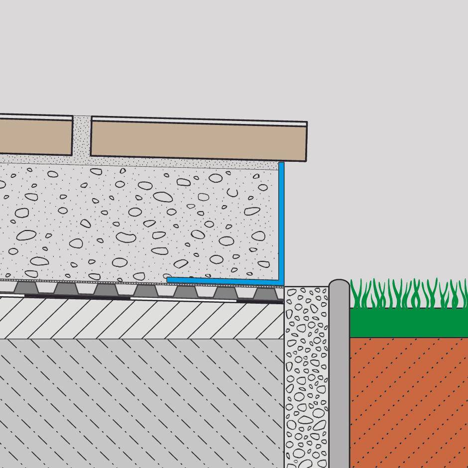 DURAL drainagemat DURABASE DR 80 grijs 15 lopende meter