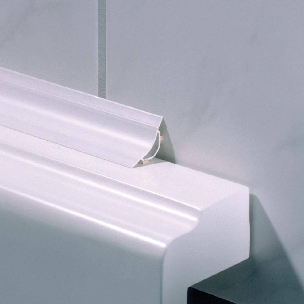 DURAL sanitary profile DURACOVE TW PVC white 38.5mm 183cm