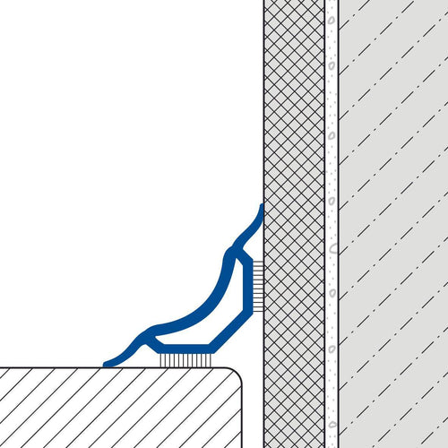 DURAL sanitary profile DURACOVE ZK PVC white 3mm 183cm