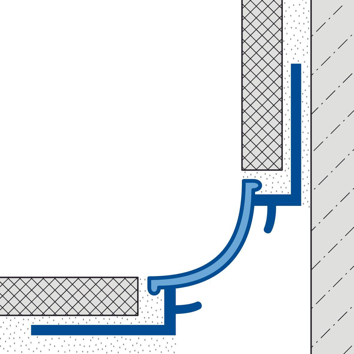 DURAL sanitair profiel DURACOVE DB PVC wit 9mm 250cm