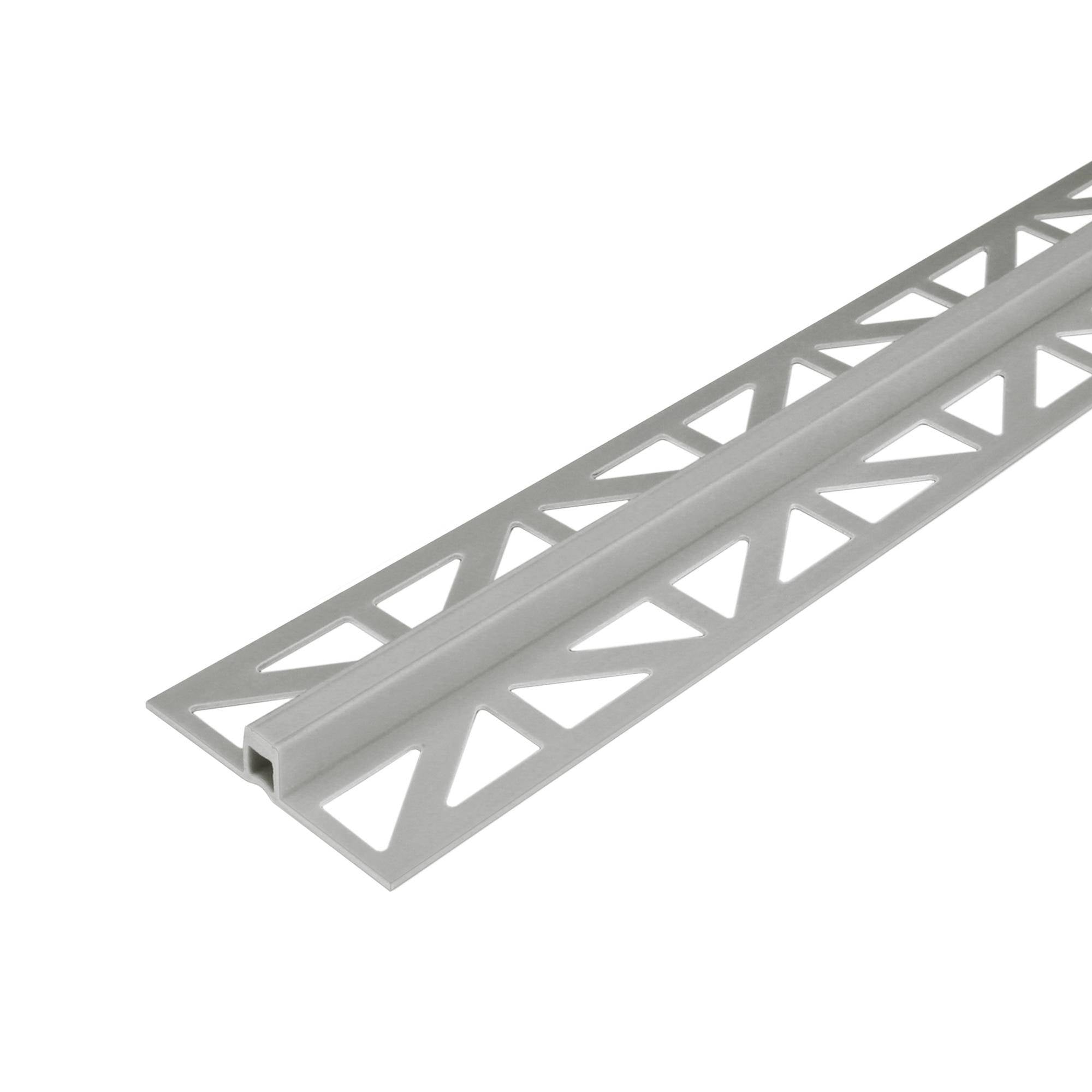 DURAL expansion and movement joint profile wide perforated legs DURAFLEX PVC PVC grey 12.5mm 250cm