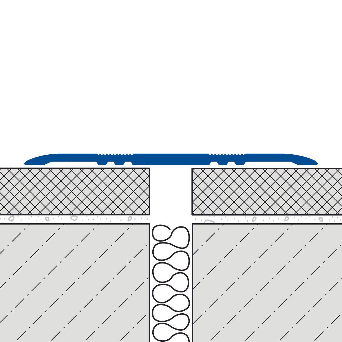 DURAL cover profile without drilling DURAFLEX KA aluminium natural silver 3.5mm 250cm