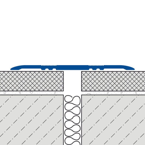 DURAL afdekprofiel zonder boren DURAFLEX KA aluminium geanodiseerd zilver geanodiseerd 3,5mm 250cm