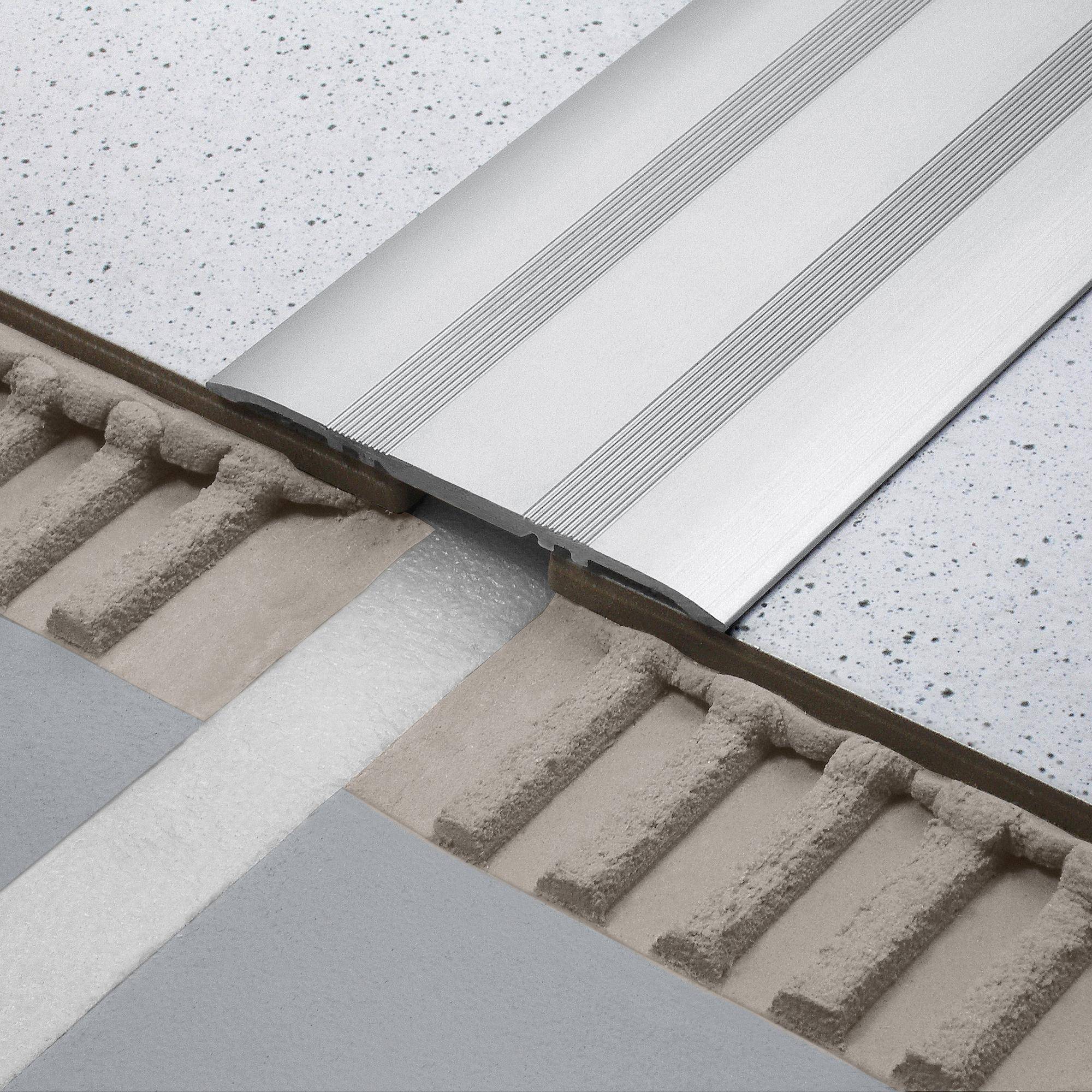 DURAL Abdeckprofil einseitig gebohrt DURAFLEX KA Aluminium natur silber 3,5mm 250cm