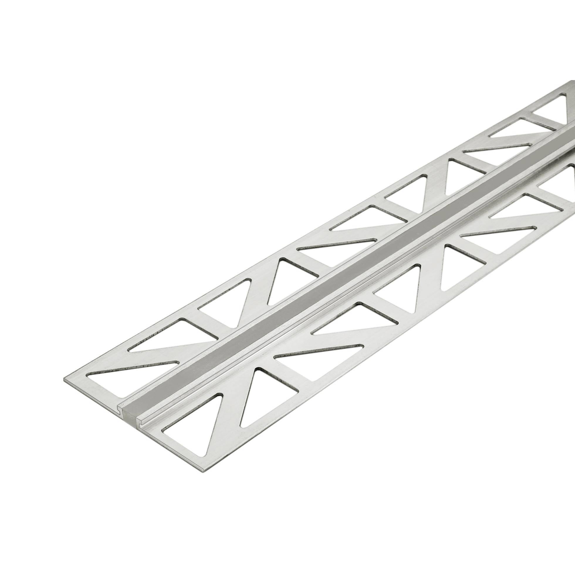 DURAL Dehn- und Bewegungsfugenprofil DURAFLEX METALL Aluminium grau 22mm 250cm