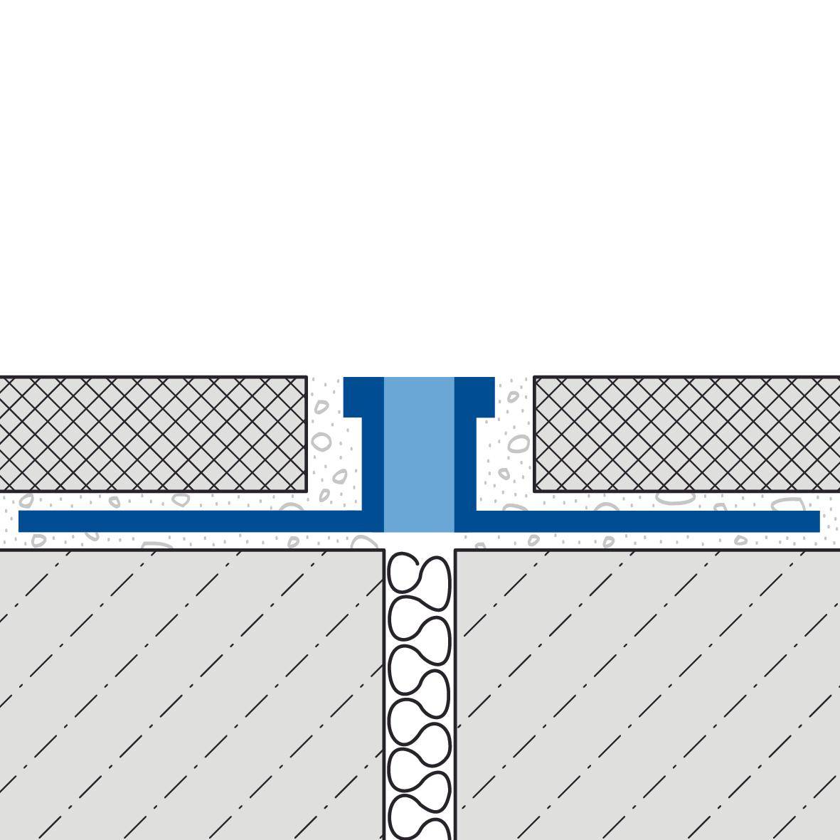 DURAL expansion and movement joint profile DURAFLEX METALL aluminium grey 16.5mm 250cm