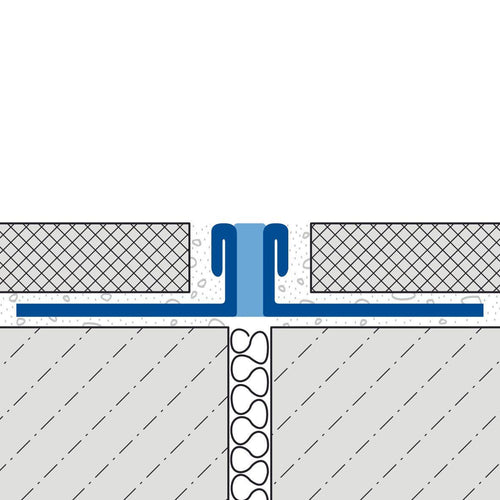 DURAL expansion and movement joint profile DURAFLEX METALL stainless steel (V2A/304) grey 10mm 250cm