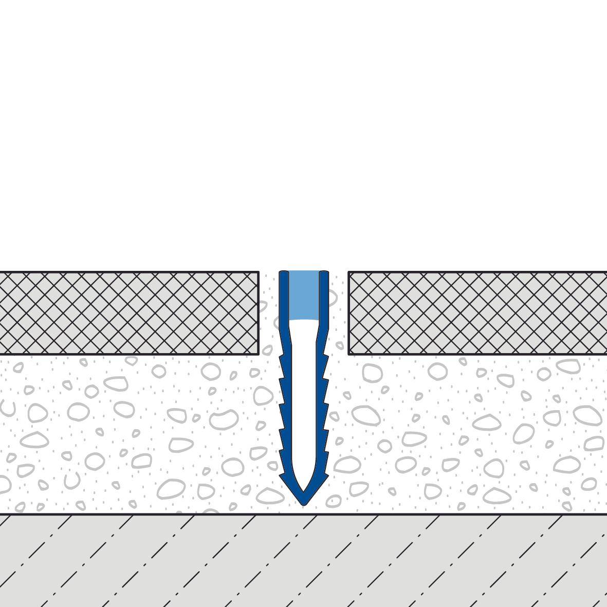 DURAL expansion and movement joint profile DURAFLEX TL-PVC PVC grey 50mm 250cm