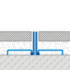 DURAL expansion and movement joint profile DURAFLEX TL aluminium black 40mm 250cm