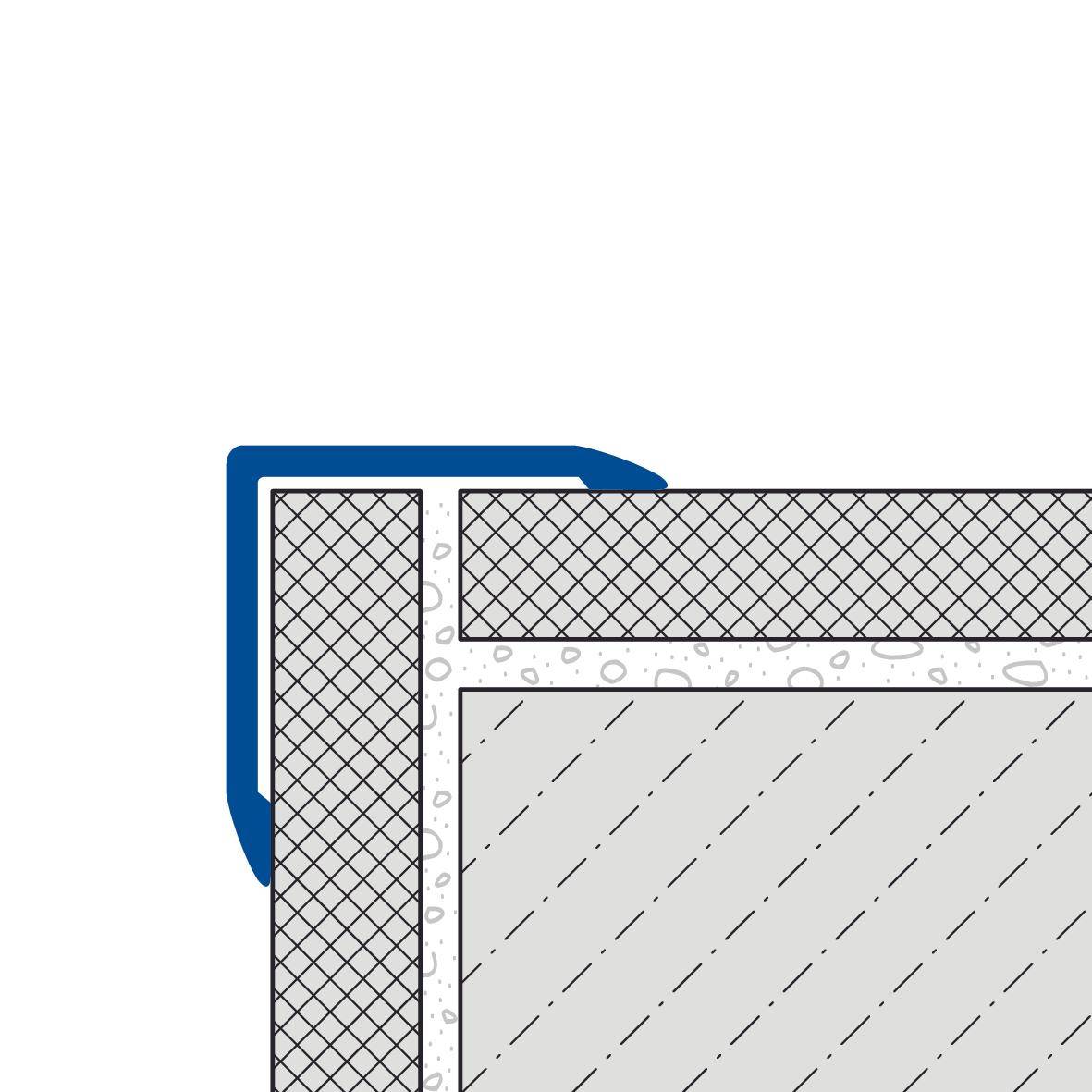 DURAL Kantenschutzprofil DURAGARD EP Aluminium titan Feinschliff 25mm 250cm