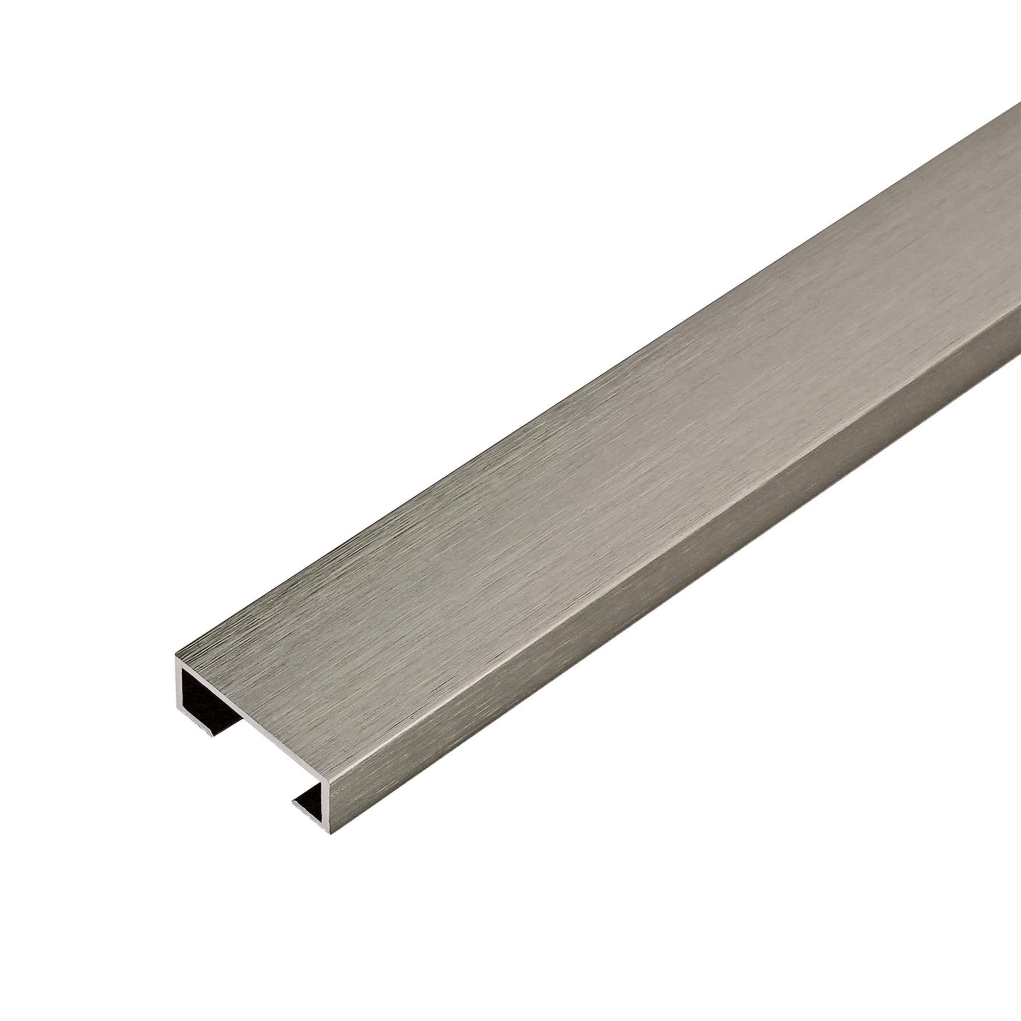 DURAL Listelli profiel DURALIS aluminium hoogglans geanodiseerd geborsteld titanium 8mm 250cm