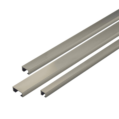 DURAL Listelliprofil DURALIS Aluminium hochglanzeloxiert titan 8mm 250cm