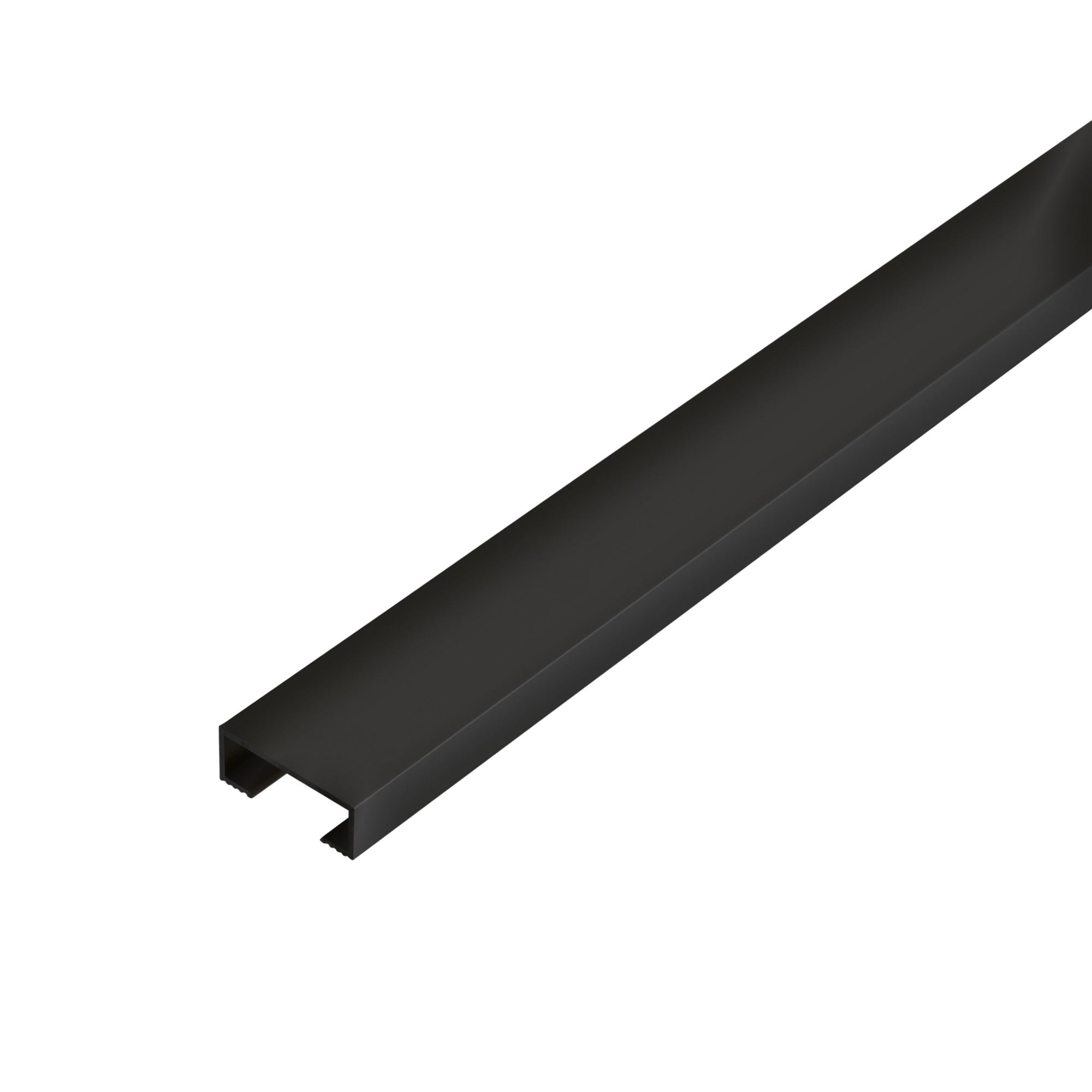 DURAL Listelliprofil DURALIS Aluminium pulverbeschichtet schwarz matt 8mm 250cm