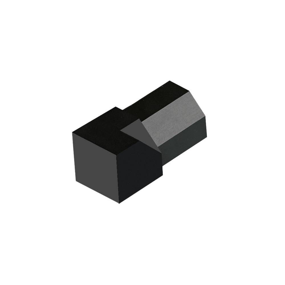 DURAL inside corner DURAPLUS DIAMOND die-cast metal powder-coated black matt 10mm