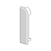 Embout DURAL gauche DURASTEP DP aluminium argenté fin 11mm
