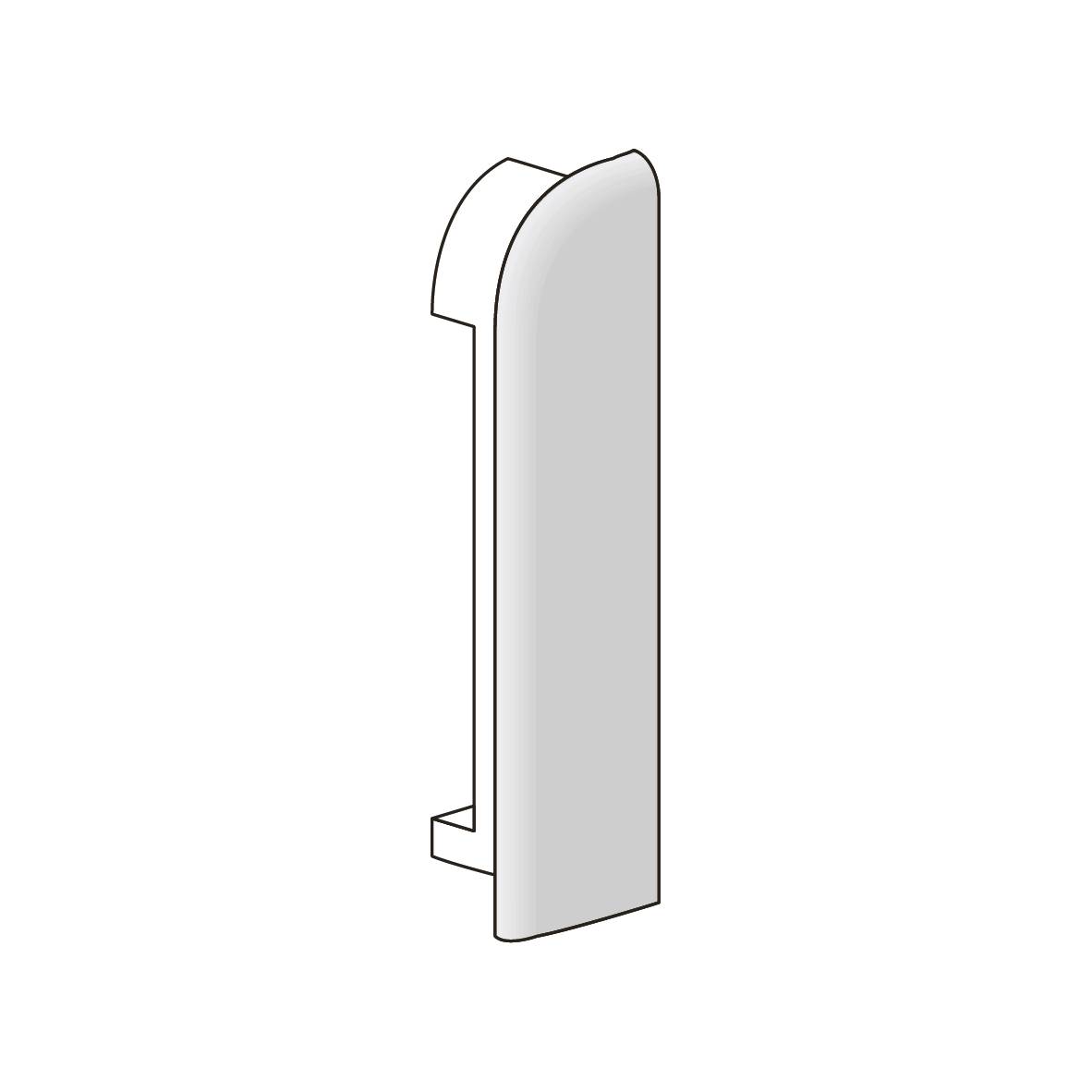 DURAL Endkappe rechts DURASTEP DP Aluminium silber Feinschliff 13,5mm